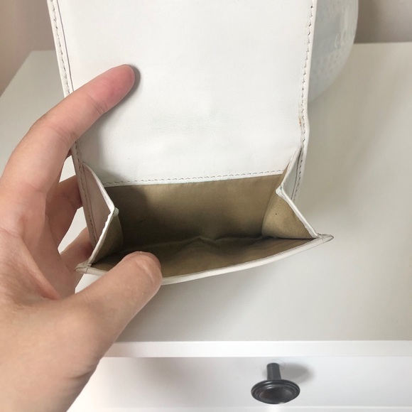 SOLD- Coach multiple fold wallet white - Picture 5 of 5